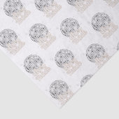 Retro Disco Bruiloft Disco Bal Bruidsfeest  Tissuepapier (Detail)