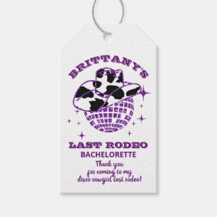 Retro Disco Cowgirl Bachelorette party Cadeaulabel