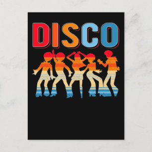 Retro Disco Dansend Girls 70-80-jarige Afrikaanse Briefkaart
