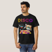 Retro disco dansfeest t-shirt (Voorkant volledig)