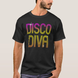 Retro Disco Diva 70s 80s Familie Party Danc T-shirt
