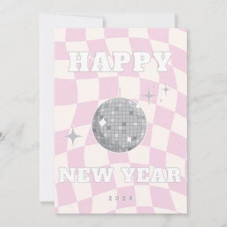 RETRO DISCO HAPPY NEW YEAR | Carte de famille phot