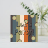 RETRO -DISCO INVITATION PARTI -multi-usages (Debout devant)