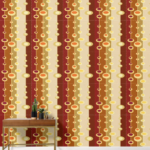 Retro disco jaren 70 aardse vibes wallpaper behang