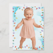 Retro Disco Lights Wonders verjaardagsuitnodiging Kaart (Achterkant)