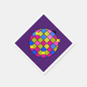 Retro-disco-partij 7 servet (Hoek)