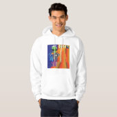 Retro Disco Party 70s Funk Art Hoodie (Voorkant volledig)