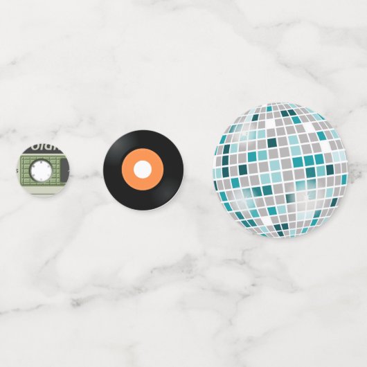 Retro Disco Party Confetti (Devant)