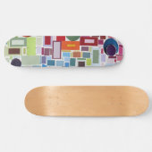 Retro Disco Party op Collage Skateboard (Horizontaal)