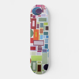 Retro Disco Party op Collage Skateboard