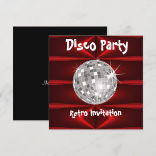 Retro Disco Party uitnodiging
