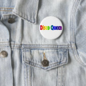 Retro Disco Queen Ronde Button 5,7 Cm (In situ)