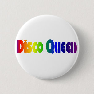 Retro Disco Queen Ronde Button 5,7 Cm