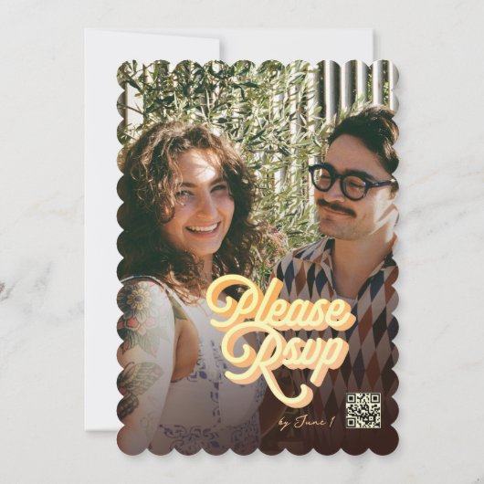 Retro Disco Wedding Invitation (Dos)