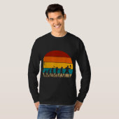 Retro Disk Golf Evolution T-shirt (Voorkant volledig)