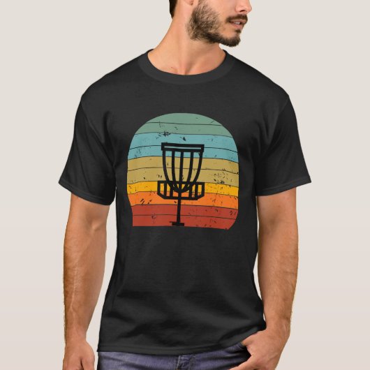 Retro Distress Frolf Flying Disk Golf Sp T-shirt (Voorkant)