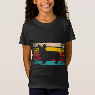 Retro Distress Silhouette Hondenliefhebber Gift Co T-shirt