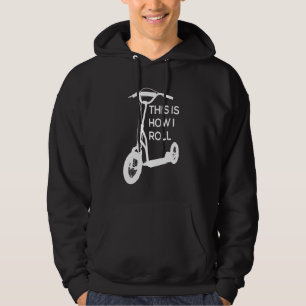 Retro dit is hoe ik scooter scooter rol Hoodie