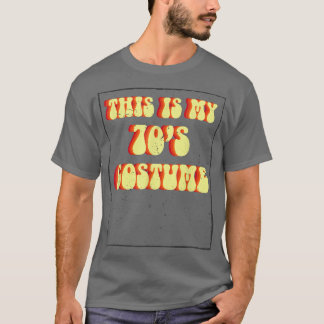 Retro Dit is mijn 70-kostuum Funny Groovy Peace H T-shirt