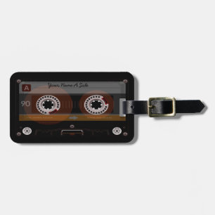 Retro DJ Music Cassette MixTape Lauggage-Label Bagagelabel