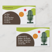 Retro DJ Visitekaartje (Voorkant / Achterkant)