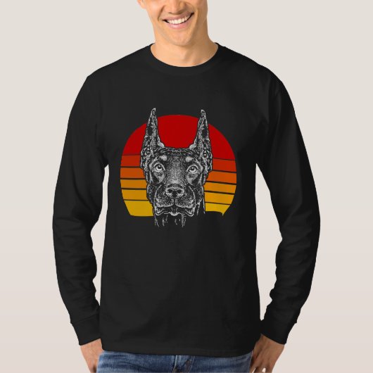 Retro Doberman 4 T-shirt (Voorkant)