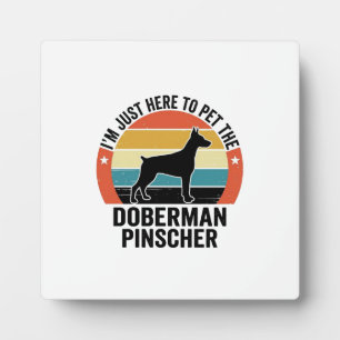 Retro Dobermann Pinscher Hond Liefhebber Shirt Ont Fotoplaat