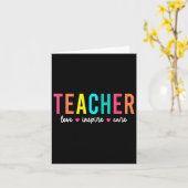 Retro docent Inspirerend terug naar schoolkostuum Kaart (Gele Bloem)