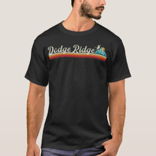 Retro Dodge Ridge Mountain Ski T-shirt
