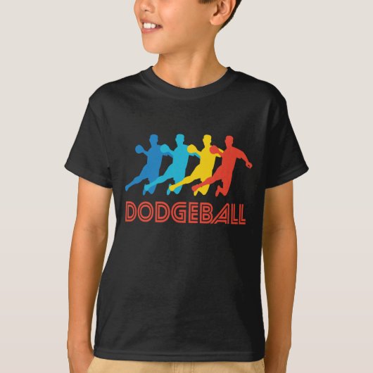 Retro Dodgeball Pop Art T-shirt (Voorkant)