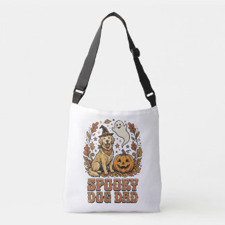 Retro 'Dog Dad' Halloween Grafisch Crossbody Tas