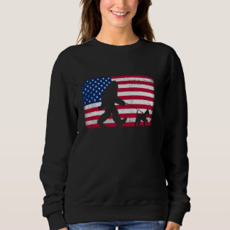 Retro Dog Fox Terrier 4 juli Amerikaanse vlag Trui