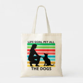 Retro Dog Lover Tote Bag Gift (Dos)