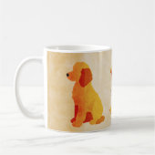 Retro Dog Mug – Cozy Pet Lover Coffee Cup – Custom (Gauche)