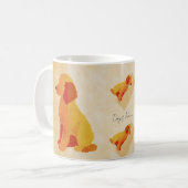Retro Dog Mug – Cozy Pet Lover Coffee Cup – Custom (Devant gauche)