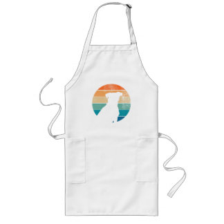 Retro Dog Silhouette Apron – Vintage Pet Lover Lang Schort