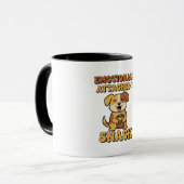 Retro Dog Snack Addiction Color Inside Mug (Devant gauche)