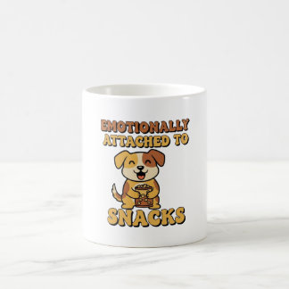 Retro Dog Snack Devotion White Mug