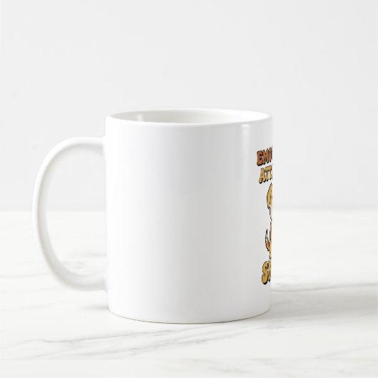 Retro Dog Snack Devotion White Mug (Gauche)