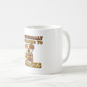 Retro Dog Snack Devotion White Mug Koffiemok (Voorkant rechts)