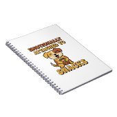 Retro Dog Snack Thoughts Lined Notebook Notitieboek (Rechterzijde)