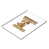 Retro Dog Snack Thoughts Lined Notebook Notitieboek (Linkerzijde)
