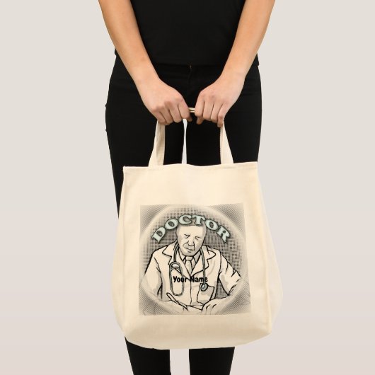 Retro dokter tote bag (Voorkant (product))