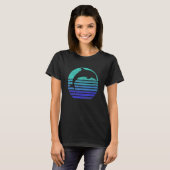 Retro Dolfijn Silhouet T-shirt (Voorkant volledig)