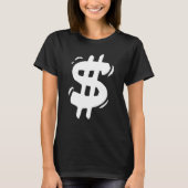 Retro Dollar Sign T-shirt (Voorkant)