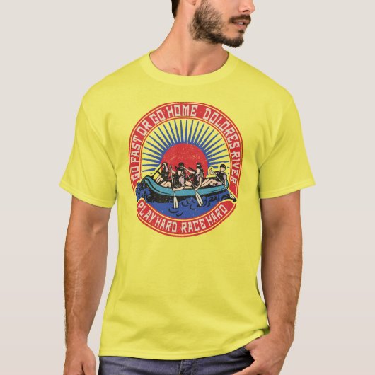 Retro Dolores River Rafting T-shirt (Voorkant)