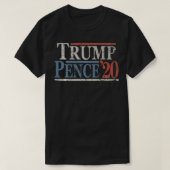 Retro Donald Trump Mike Pence 2020 T-shirt (Design voorkant)