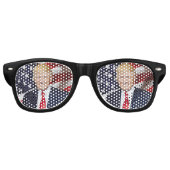 RETRO DONALD TRUMP PARTY FUN (ZON) BRIL! RETRO ZONNEBRIL (Voorkant)
