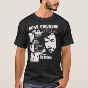 Retro Donkerrood Roky Erickson Lange mouw M T-shirt