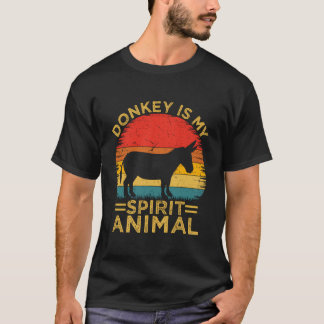 Retro  Donkey is mijn dierlijk ezel T-shirt